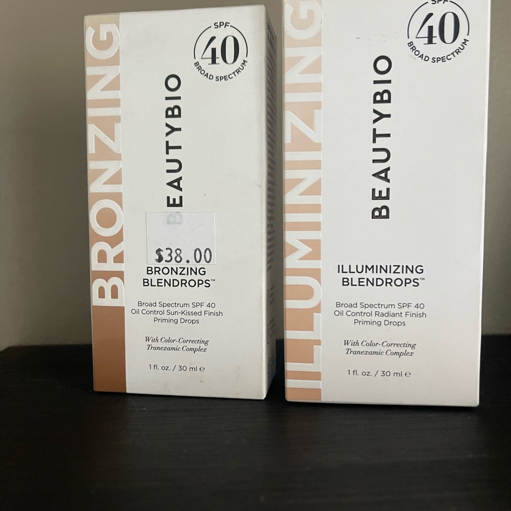 Beautybio Bundle-lluminizing Blendrops SPF 40 & Bronzing Blendrops SPF 40